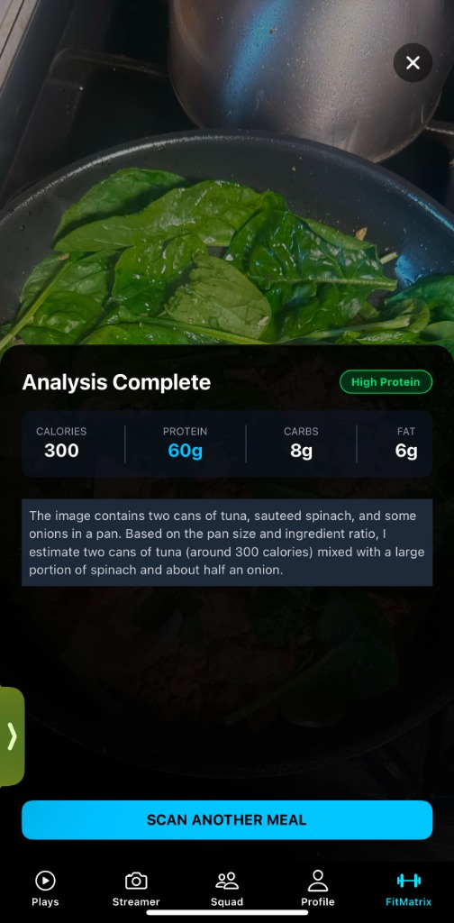 FitMatrix AI Macro Lens Food Scanner