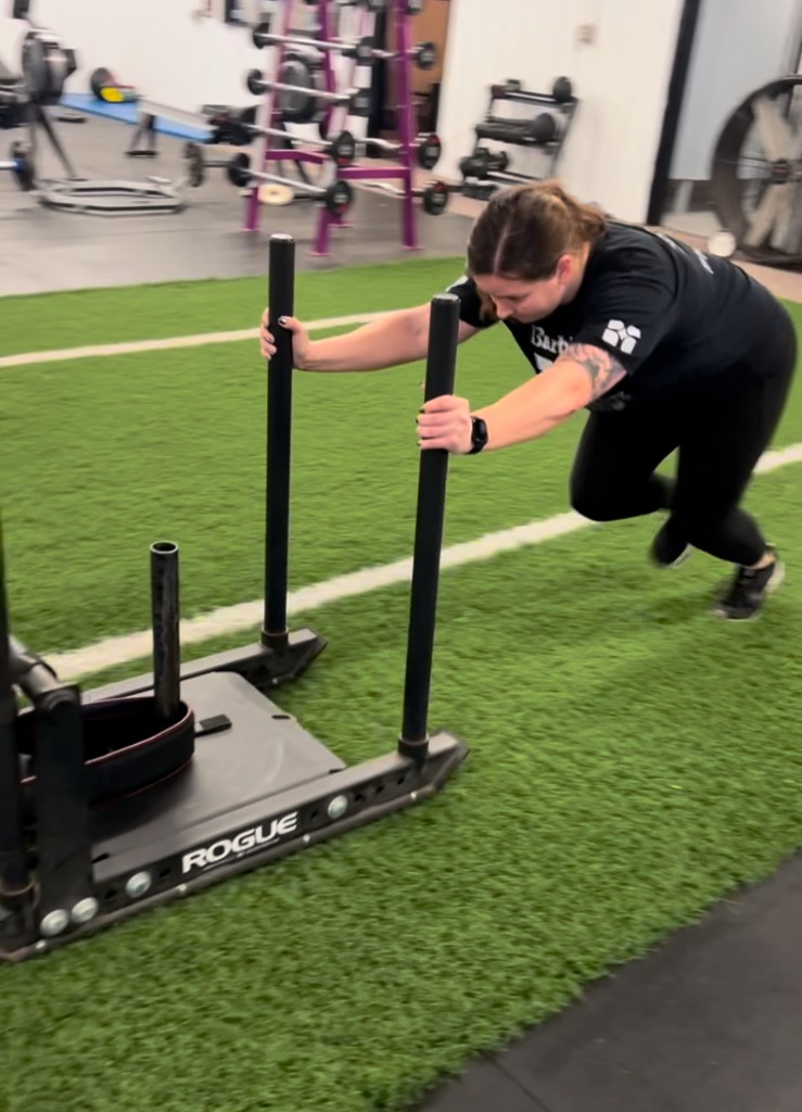 Heavy sled conditioning splits